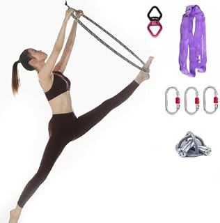 Juego de aros de fitness aéreo profesional, equipo de acrobacia duradero para yoga en casa y entrenamiento de baile
