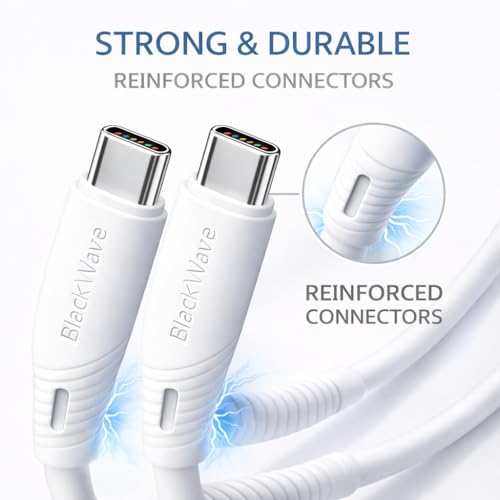 Cavo USB-C a USB-C 100 cm, Ricarica Rapida PD 60W, Cavo di Ricarica e Trasferimento Dati per iPhone 17/16/15 Pro Max/Plus, iPad Pro/Air, MacBook, Samsung Galaxy, tablet, laptop