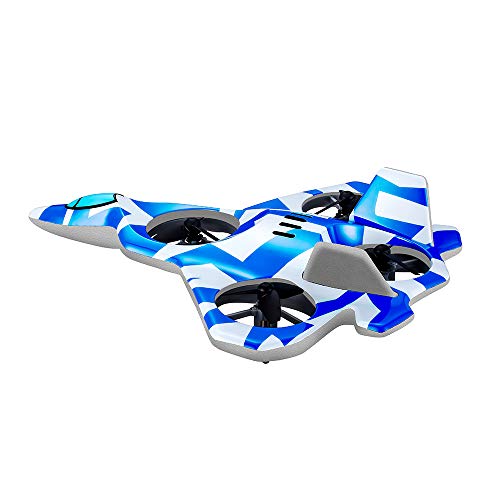 Zego F22 Remote Control Drone for Kids and Beginne, Easy to Fly and Hover, RC Quadcopter Fighter Jet with 360° Flip, LED Light Indication, 4 Blade Propellers, Upgraded 2 Batteries, Best Gift for Kids - Thumbnail 6