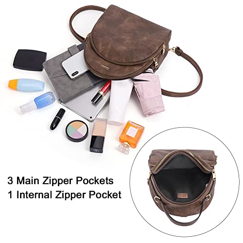 Cluci Mini Backpack Purse For Women Small Cross Body Phone Purse Tassel Sling Handbags For Women Adjustable Shoulder Bags Ladies Summer Purse Coffee #TOP4