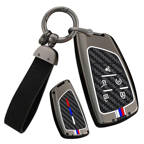 Coque de clé pour Buick Envision et GMC accessoire style urbain en carbone