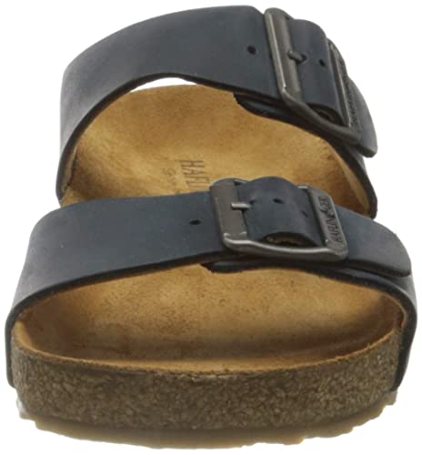 Image of HAFLINGER Andrea Elegant Leather Sandals with Rubber Sole and Cork Latex Footbed Unisex