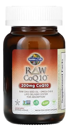 Garden of Life Raw CoQ10 200mg, with Omega 3 6 9 for Heart Health, 60ct - image 3