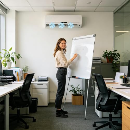 Deflector de aire acondicionado central con desviación ajustable para optimizar el flujo 3