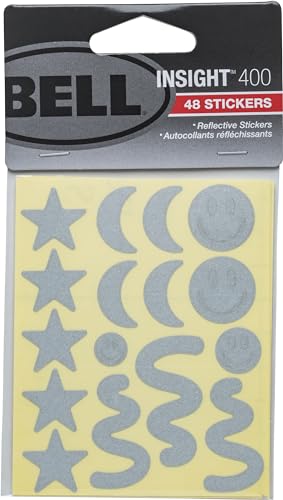 Image of Bell Insight 400 Reflective Stickers for Bicycles and Helmets, Pack of 48