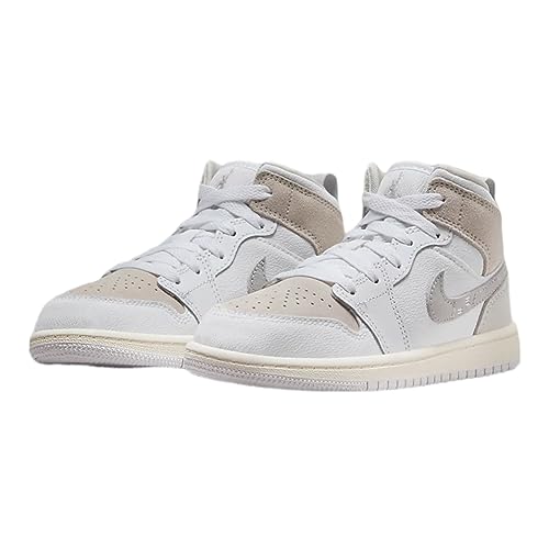 Jordan 1 Mid PS White/LT Orewood Brown-Tech Grey FB9141-120 3Y3