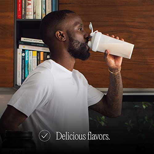 BARE PERFORMANCE NUTRITION, Whey Protein Powder, Meal Replacement, 25G of Protein, Excellent Taste & Low Carbohydrates, 88% Whey Protein & 12% Casein Protein (Pumpkin Spice) with 28 oz Shaker Bottle - Image 8