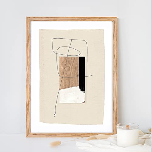 Fun Memories 12X16 Picture Frames, 12 X 16 Oak Wood Frame 1 Pack, 12X16 Photo Frame Display Picture 8.5X11 With Mat Or 12X16 Picture Without Mat, 12X16 Poster Frame With Real Glass #TOP5