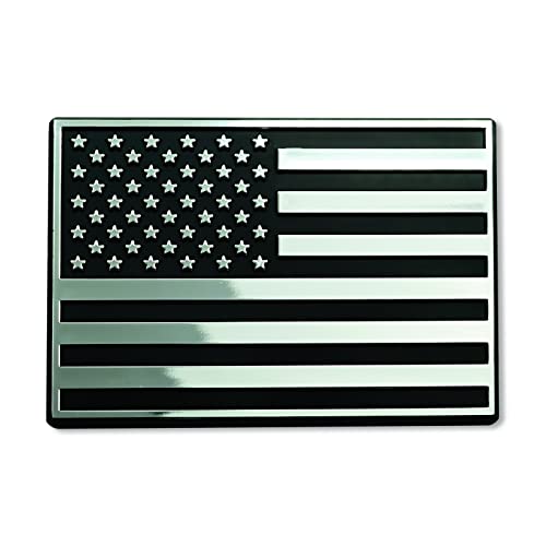 Emblema de plástico de la bandera de EE. UU. ligero y de fácil instalación