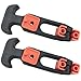 MEETOOT 2PCS Rubber Hasp Car Hood Clip A78 1H Elastic Vibration Dampening Hasp Mechanical Stainless Steel Clip T-Handle Hasp Latch Tool 110MM Used for Tool Box Cooler Golf Cart