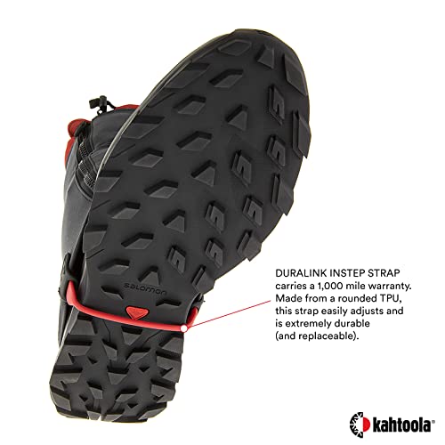 Kahtoola RENAgaiter Mid Gaiters for Hiking, Mountaineering, Trail Running, Shoe & Boot Protection in Mud, Snow & Ice - Graphite - Small|Medium
