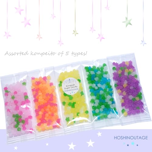 Dulces de Azúcar Konpeito Estrella 5 tipos Japón miniatura 3