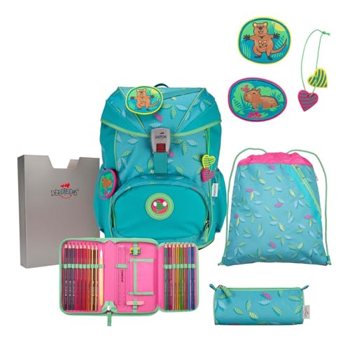 DerDieDas Schulranzen Set 5-TLG. ErgoFlex Superflash Paradise