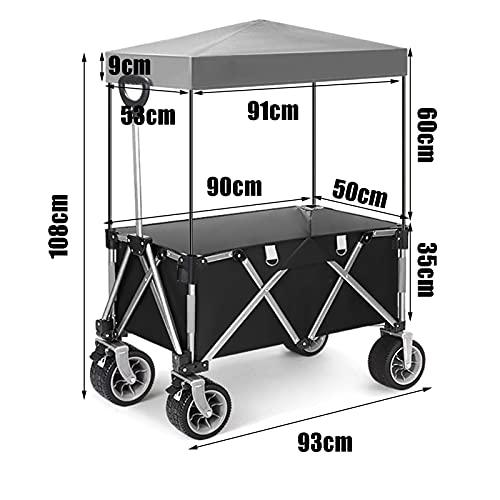Garden Trolley Draagbare Campingtrolley Met Plafond, Opvouwbare Tuintrolley Voor Huishoudelijk Gebruik, Kan 100 Kg… - Image 7