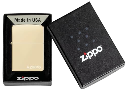 Image of Zippo Classic Champagne Logo Pocket Lighter