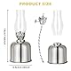 Petroleumlampe Öllampe Laterne Metall Glas Drehfassung Retro-Öllampe Innen Outdoor Spiegelkerosenlampe Innenbereich Winddicht Öllampe Antike Vintage Notlicht Transparentes Kerosinlaterne Glas（silbrig）