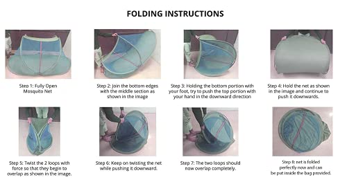 Image of Healthgenie Kids Baby Foldable Infant Full Cover Mosquito Net for Babies and Toddler