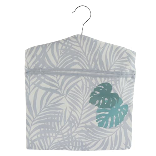Home Accessories Indoor/Outdoor Reusable Leaf Print Storage Peg Bag with Hanging Hook