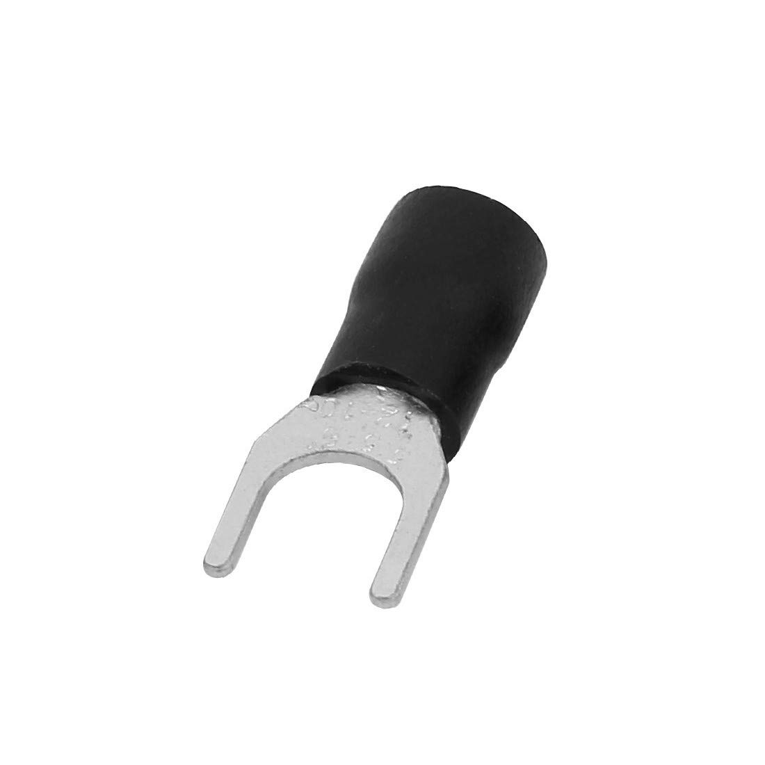 New Lon0167 100Pcs SV5.5-6S Destacados AWG 12-10 Terminales eficacia confiable de engarce de tipo U Conectores de cable pre-aislados negro(id:038 17 7c 1eb)