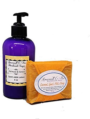 Oatmeal & Honey Goat's Milk Soap and Lotion Set | Amaranth & Rue