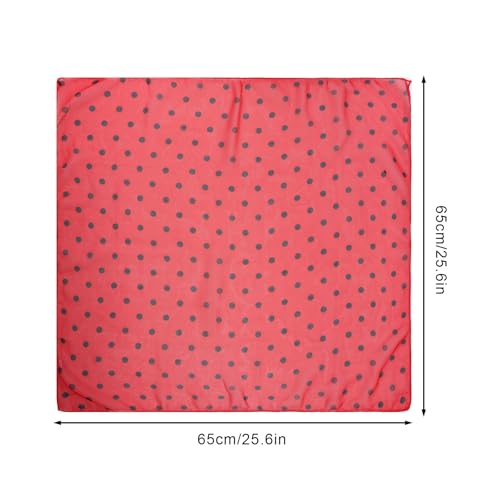 3 Pcs 50s Chiffon Scarf Sheer Square Neck Head Scarf for Women Girls Hip Hop 1950s Party Halloween Costume2