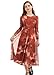 ACMOLIN Tween Girls Maxi Dress Fall 2025 Fashion Elegant Long Sleeve Floral Printed Party Dress 6-15 Years (Brown, 8-9T)