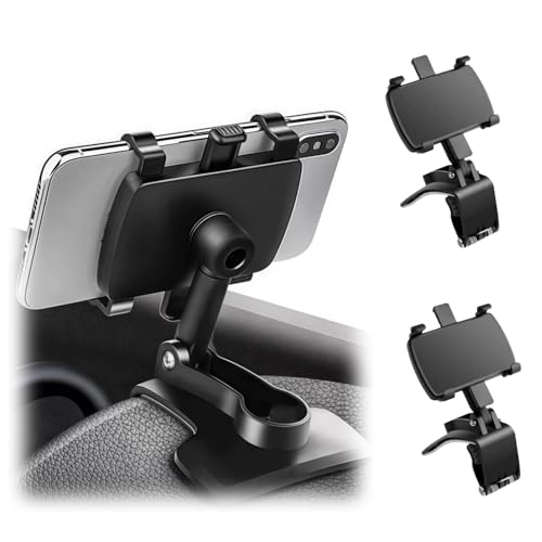 MEIION Inovia AutoClip – Support de téléphone pour Tableau de Bord 2pcs Support de Téléphone Voiture Rotatif 360°, Automobile pour Smartphones de 4 à 7 Pouces, Installation Facile