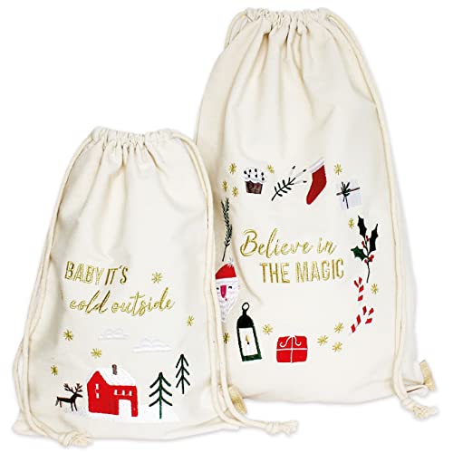 Papierdrachen Geschenkverpackung Weihnachten 2025 - Stoffbeutel - Set...