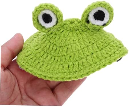Beavorty Handmade Frog Shape Tortoise Christmas Sweater with Elastic Strap for Small Animal Turtles, Woolen Yarn Winter Apparel Providing Warmth and Snug Fit for Outdoor Activities and Pet - 3