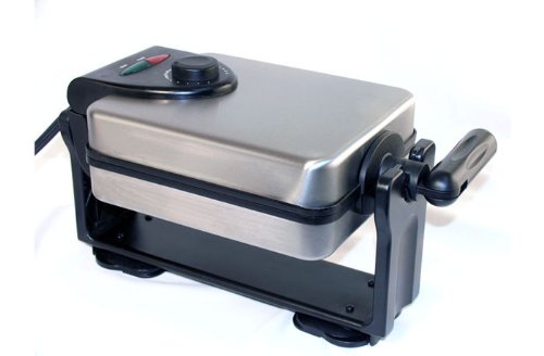 CucinaPro Belgian Flip Waffler - Rectangle 4 at a time