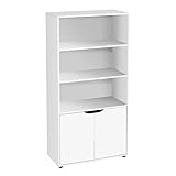 LOLAhome - Estantería Librería Cubo Color Blanco...