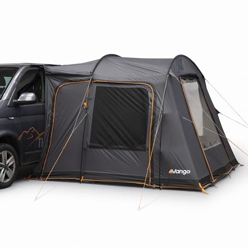 Vango Faros III Poled Low Driveaway Awning - Campervan Awning with Sewn-In Groundsheet, Powerflex Poles, Sentinel Active 75D Fabric