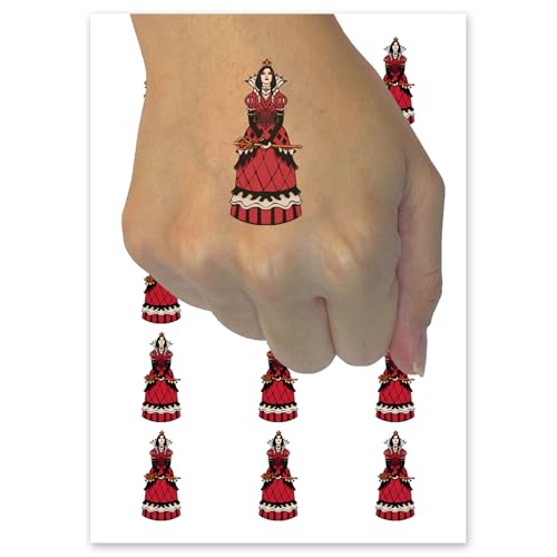 Fairytale Queen Monarch Nobility Medieval Fantasy Temporary Tattoo Water...