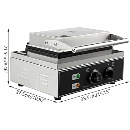Sandwichmaker Sandwichtoaster Waffeleisen Elektrogrill Temperaturkontrolle 1500w, Einstellbare Temperatur Und Zeit, Grosse Kapazität, Schnelles Aufheizen, Antihaft-pfannen – Bild 6
