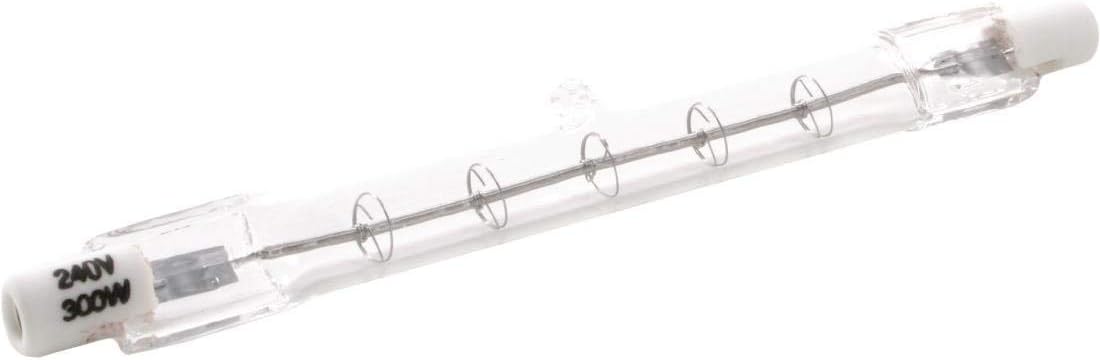 Bare Infrared Quartz Heat Bulb R7 118mm, Spare or Replacement 118mm Bulb for IR 300W Lamp, CC531