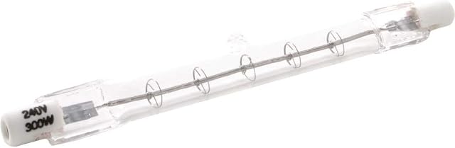 Oxford Hardware CC531 300W Bare IR Quartz Heat Bulb 118X10.5mm Jacketed Lamp