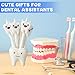Spakon 30 Pcs Christmas Dental Assistant Gifts Dentist Tooth Decorative Pens Bulk Appreciation Gift for Dental Students Nurse Doctor Medical Staffs Assistants Week
