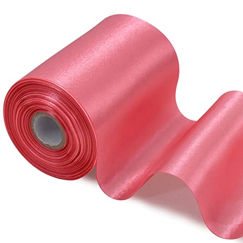 TONIFUL Peach Pink Wide Satin Ribbon
