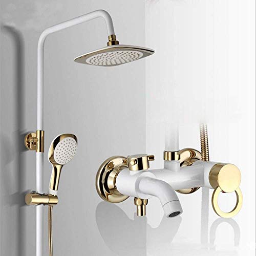 Robinet de douche en laiton avec système de pulvérisation supérieure