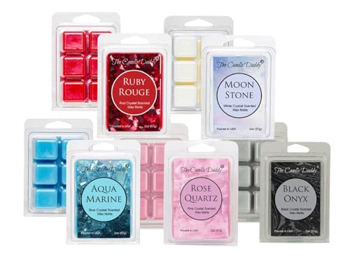 The Candle Daddy Crystal 5 Pack - 5 Amazing Crystal-Inspired Wax Melts - 30 Total Cubes - 10 Total Ounces