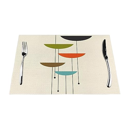 Sets de table en PVC résistant à la chaleur et lavables pour décoration de table - 3