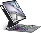 Solide durée de vie de la batterie - Vous pouvez rapidement basculer entre vos appareils. Convient à votre iPad 11, ce Magic Keyboard a une interface de type C qui est chargée pendant 2 à 3 heures et peut fonctionner en continu jusqu'à 70 heures avec une utilisation normale.
