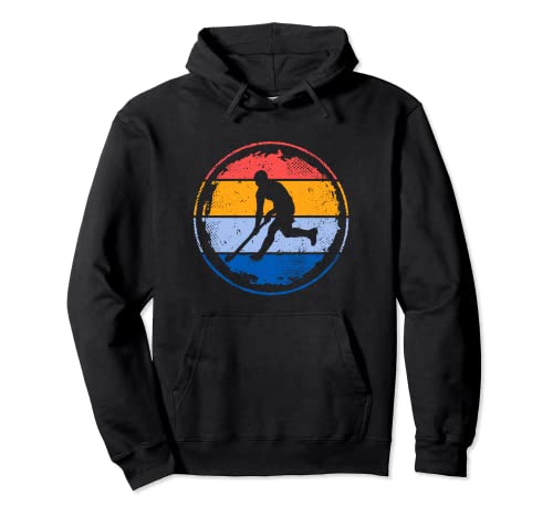 Retro Field Hockey Jugador Adolescente Niños Hockey Sudadera con Capucha