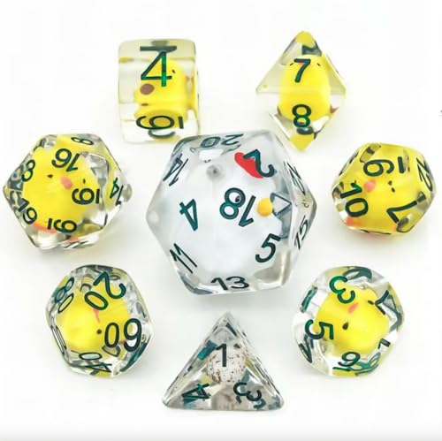 Epic Forge- Set of 8 Resin Dice Series Insert - In Box - Family Chicken