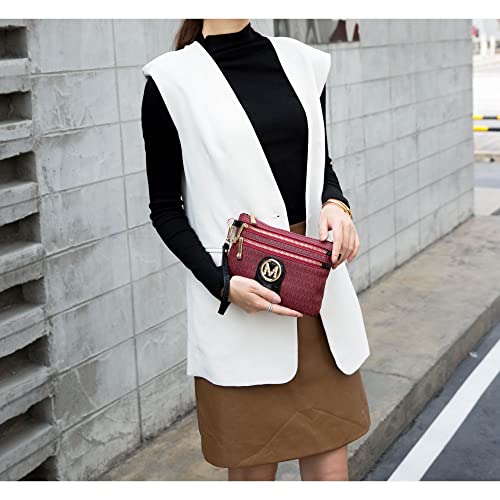 Image of MKF Collection Crossbody Bag for Women, American Flag Shoulder Bag, Vegan Leather Wristlet Bag Handbag Purse by Mia K