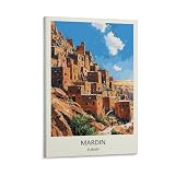 YJNENG Leinwand-Kunstbild, Mardin, Türkei, Wanddekoration, 