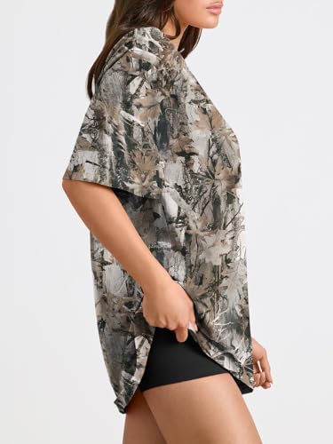 Image of Trendy Queen Womens Oversized T-Shirts Short Sleeves Workout Tops | Casual Summer Gym Tees Plus Size Fashion Clothes 2026