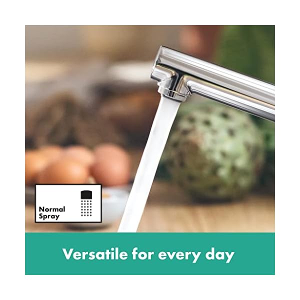 hansgrohe Küchenarmatur Zesis M33, Wasserhahn Küche mit Auslauf Höhe 150 mm, 150° drehbar, ausziehbar, 2 Strahlarten… – Bild 7