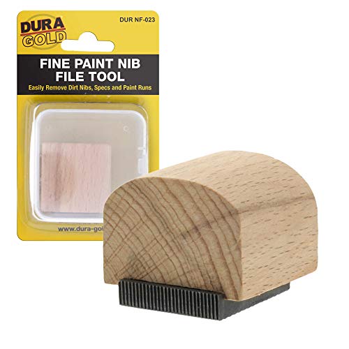 Dura-Gold - Fine Paint Nib File Tool - Fix Paint Imperfections Shave Off Surface Defects - Remove Runs Dust Dirt Debris - Auto Car Paint Coating Finish Repair - Polishing Buffing and Detailing