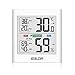 Produktbild Digitales Thermometer Hygrometer Innen, Temperatur und Luftfeuchtigkeitmessgerät mit MIN/MAX-Aufzeichnungen Weiße Hintergrundbeleuchtung Komfortanzeige für Babyraum, Wohnzimmer, Büro, usw (White)